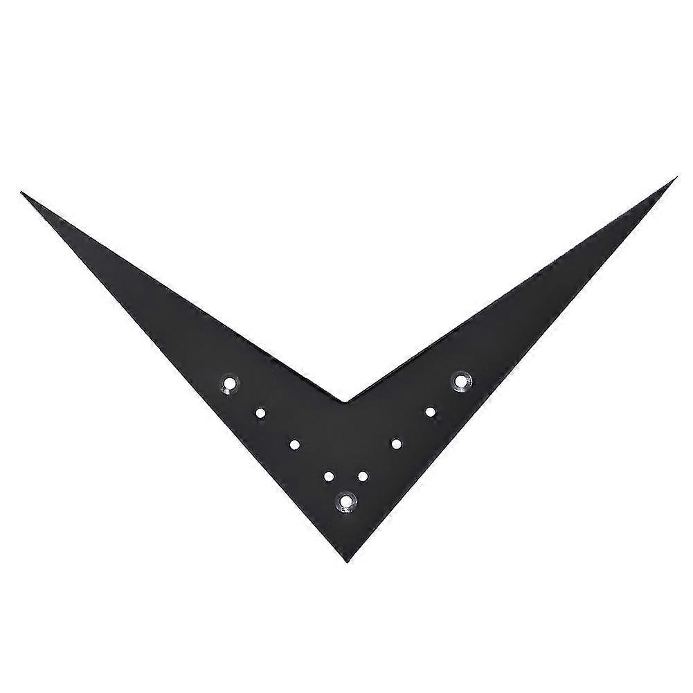 V Shaped Black Tailpiece for Large 6-String Electric Guitar