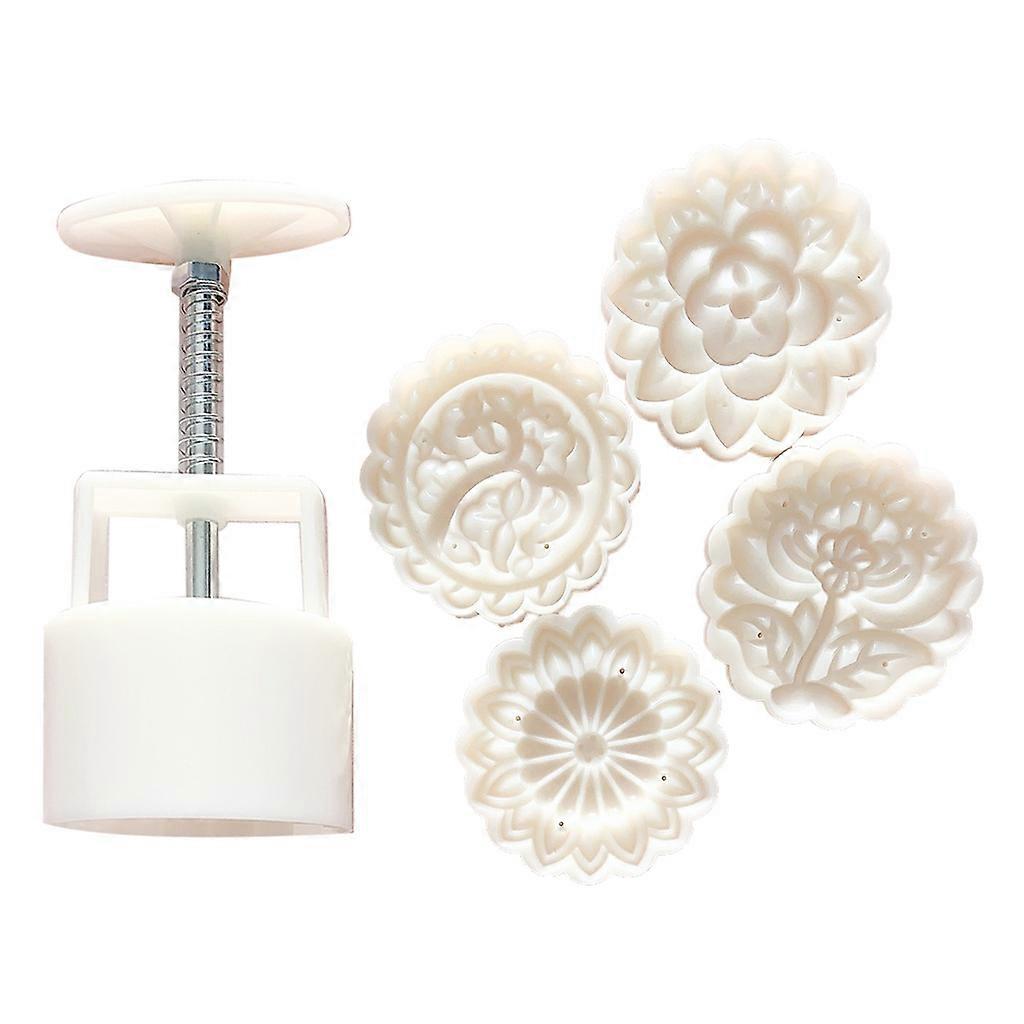 Flowers Shape Moon Cake Mould Exquisite Blossom Bath Bombs Pastry Tool Kitchen