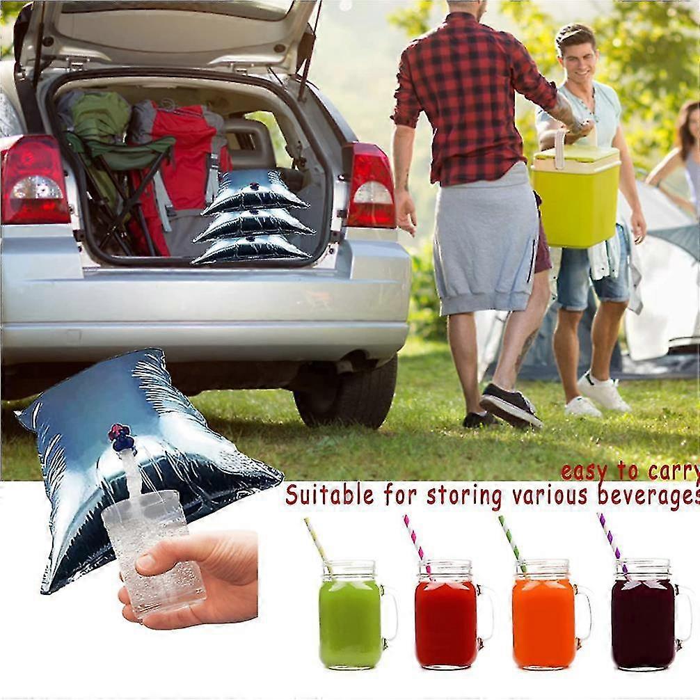 Outdoor Emergency Water Bag Wine Bag Beverage Juice Insulation Storage Bag Water Bag 2 Pieces