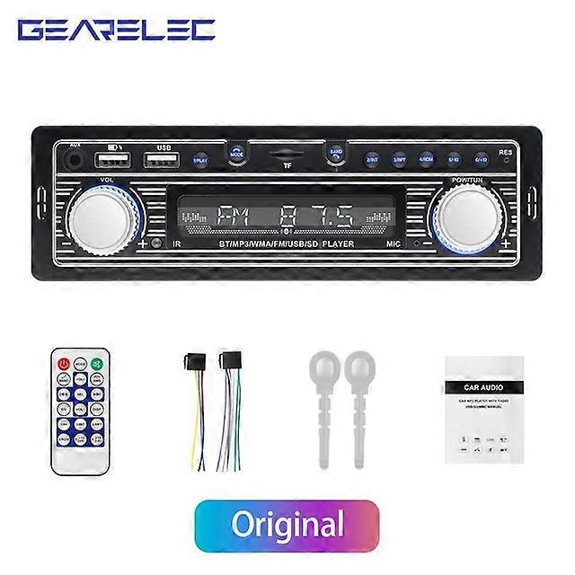 1 Din Car Radio Stereo Player Digital Bluetooth Video MP3 Player FM Radio Stereo Audio ISO USB/SD with In Dash AUX Input