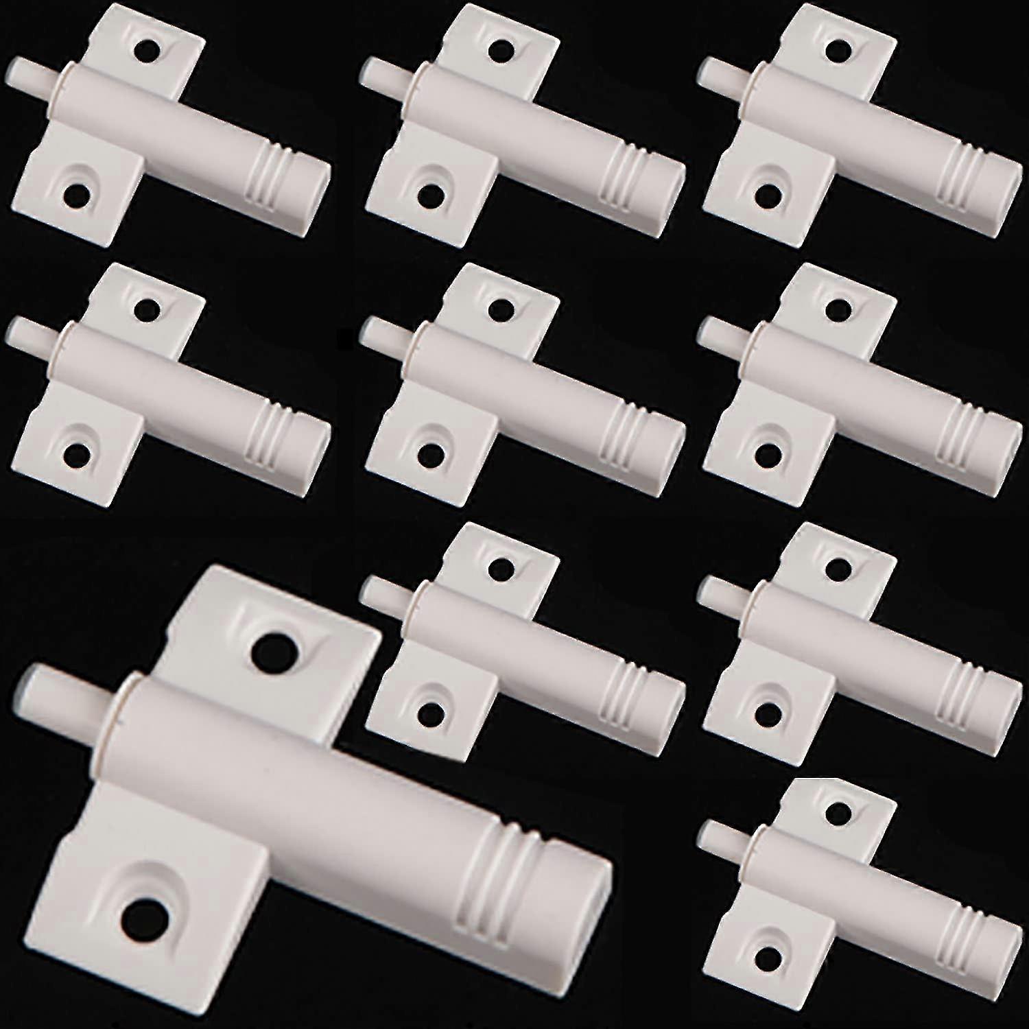 10 Stück Möbeltür Dämpfer Schrank Touch Release Verschlüsse Push System Buffer Nichtmagnetische Türschließer für Schrankschrank Push to Open System Dr