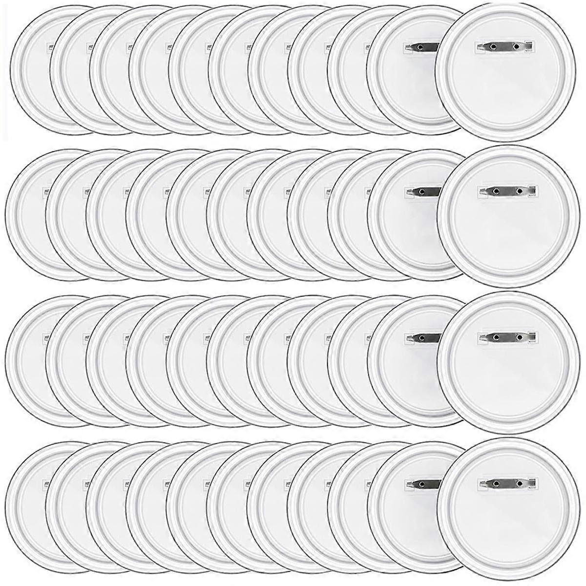50PCS 1,5-Zoll-Button-Maker-DIY-Knopf-Pins, Acryl-Design-Button-Badge Clear Button Pin Badges