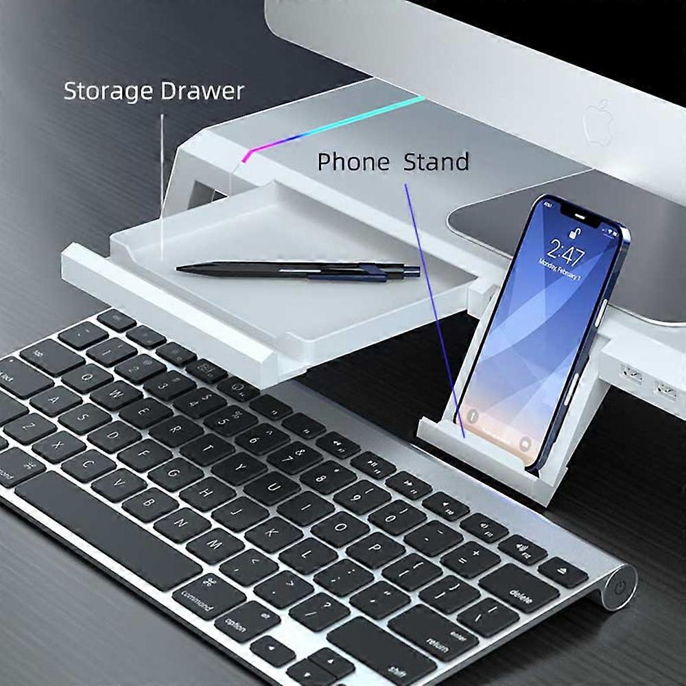 T1 RGB Light Desktop Computer Monitor Stand Monitor Base Riser Bracket ...