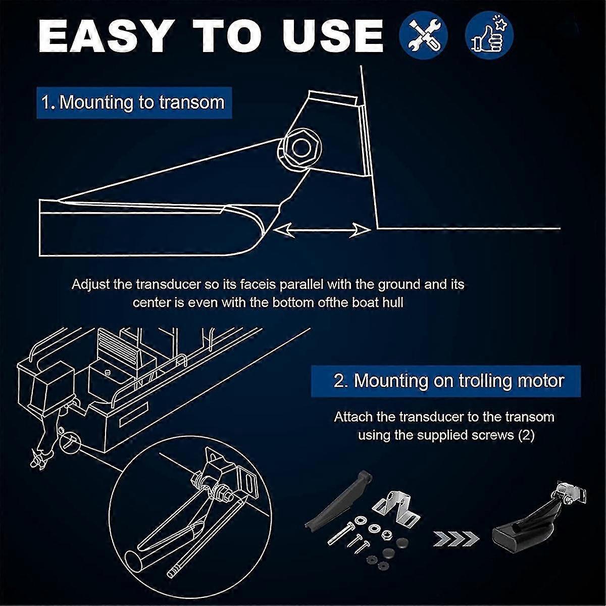 Skimmer Transducer Mount 000-10262-001 For Units F/ 83/200/455/800 Tm