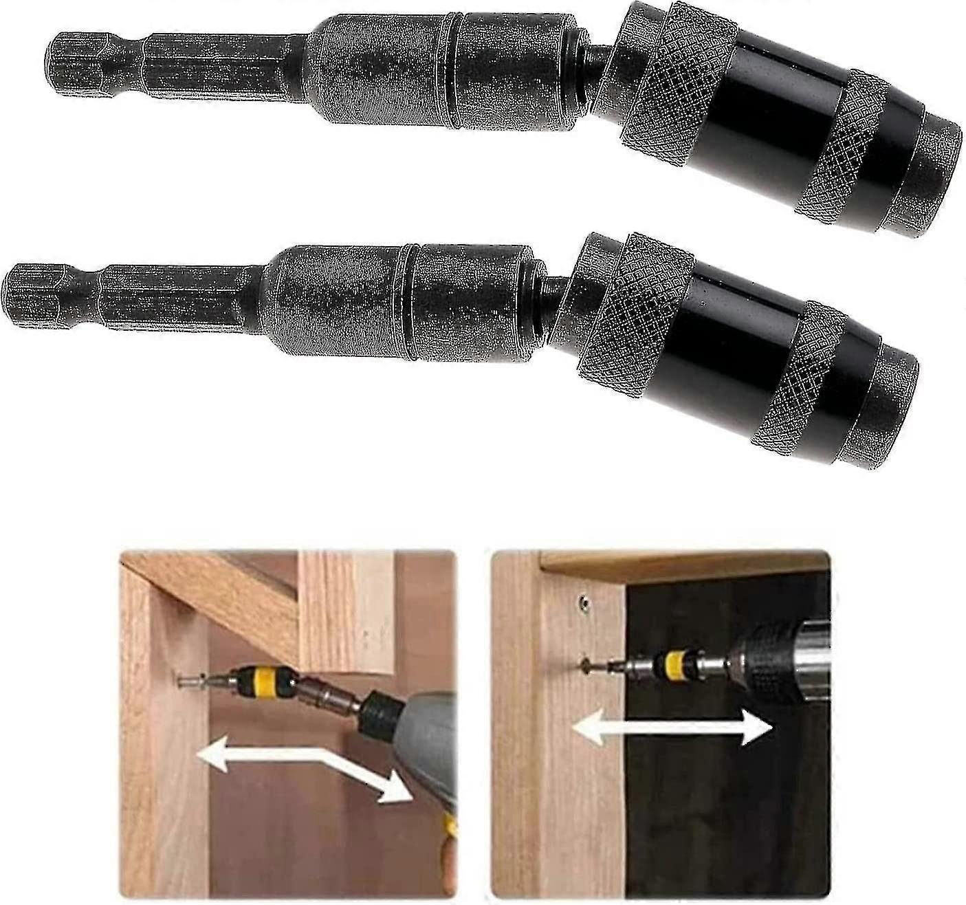 2 Pcs Magnetic Bit Holder, 20 Degree Hex Shank Magnetic Screwdriver Bits