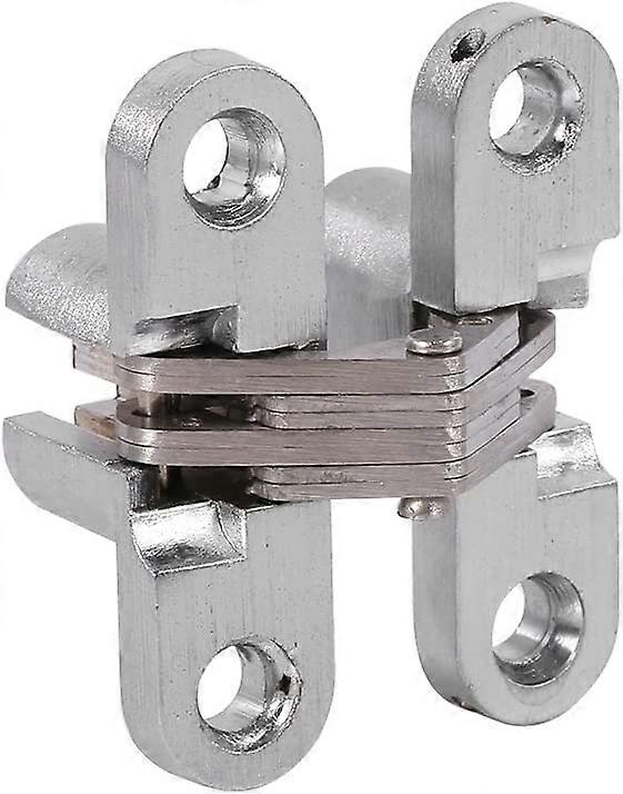 2 Pack Zinc Alloy Hidden Hidden Hinges 43.7mm