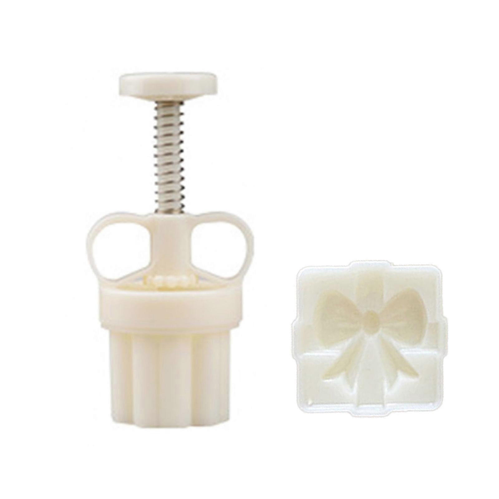 Moon Cake Mould Cookie Stamps For Mid-autumn Bows Pattern DIY Bakeware