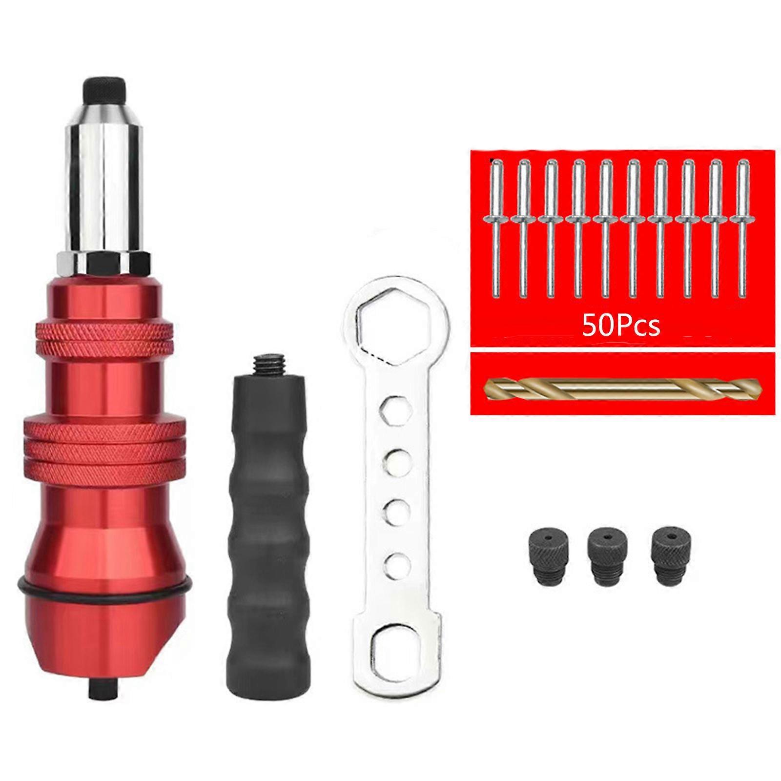 Riveter Gun Adapter Electric Power Drill Riveting Hand Tool for Riveting Insert