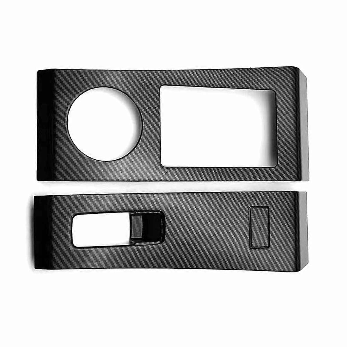 Carbon Console Gear Shift Panel Trim Cover Frame Decor Sticker for 2022 2023 RHD