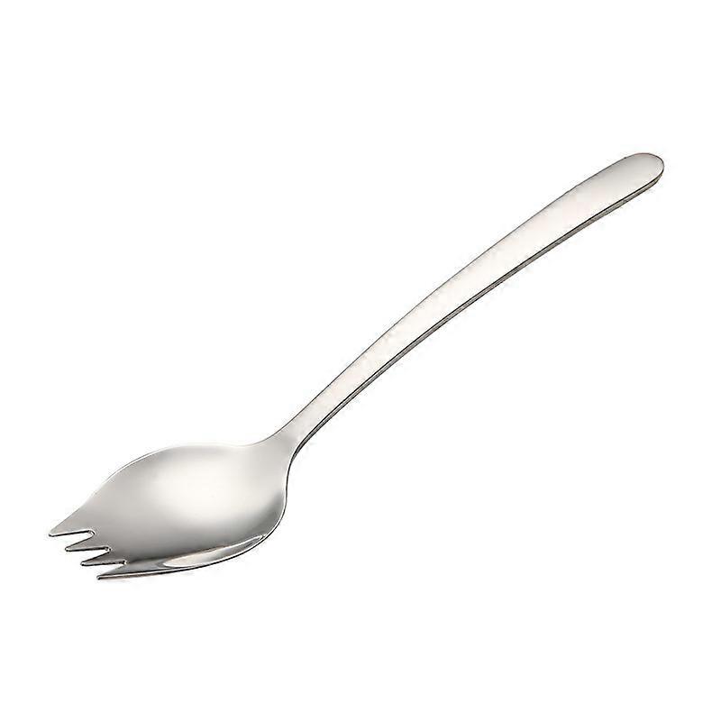 Salad Spork Buffet Forks Appetizer Fork Fruit Fork Stainless Steel Dual-Use Spoon