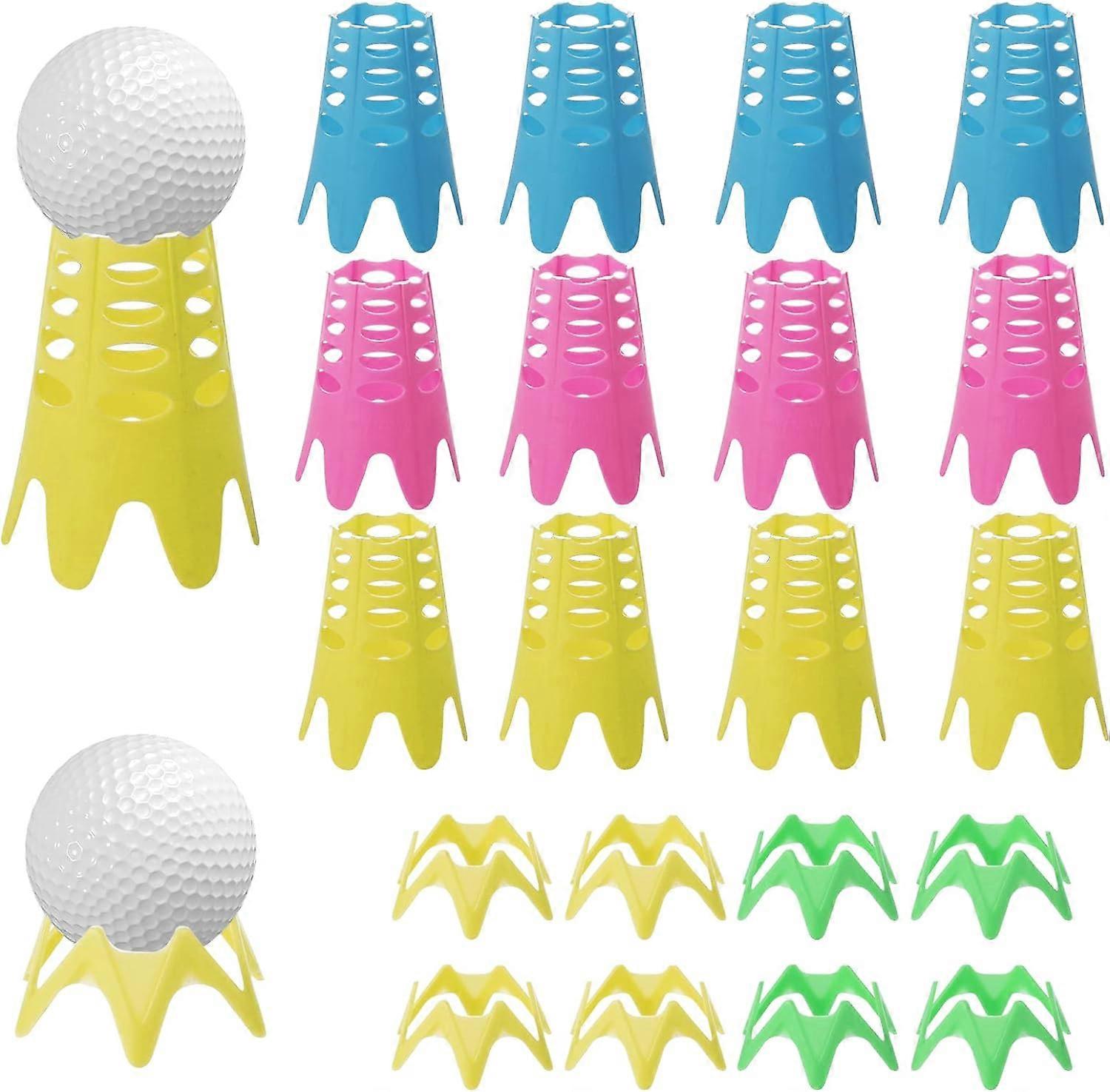 20pcs Multi Size Plastic Golf Tees, Plastic Golf Simulator Tees Training Golf Practice Mat Tees