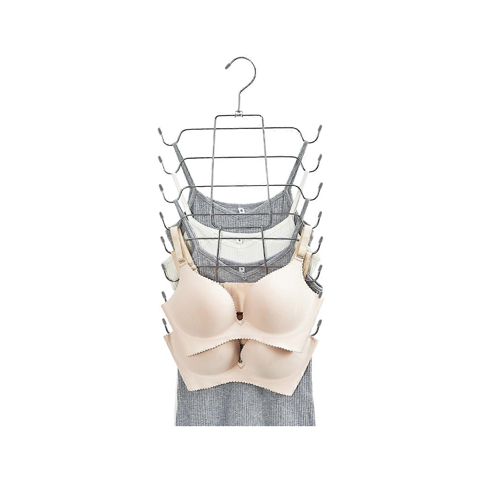 Space Saving Hangers Storage Rack Folded Manganese Steel Multi-functional High Quality Sturdy Multilayer Support Frame