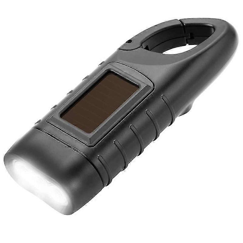 Emergency Flashlight Hand Crank For Camping(1pc, Black)