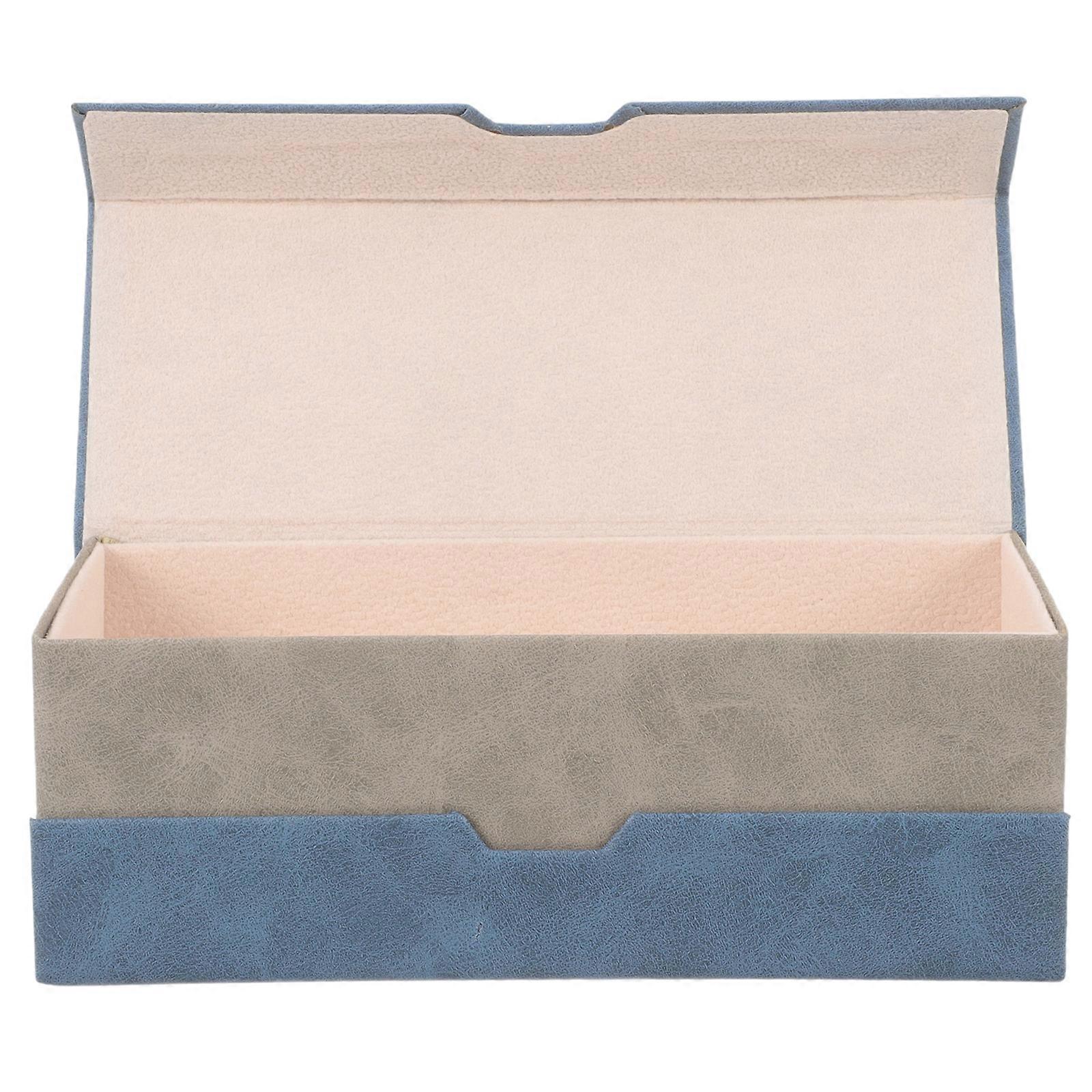 Custodia per occhiali doppia, custodia per occhiali 2 in 1, custodia portatile per lenti a contatto, organizer per occhiali