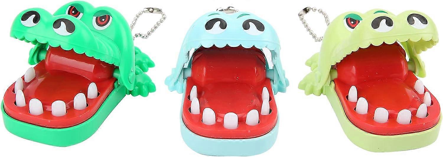 3 Pcs Crocodiles Teeth Toys, Crocodiles Biting Finger Dentist Games Action Skill Game Toy