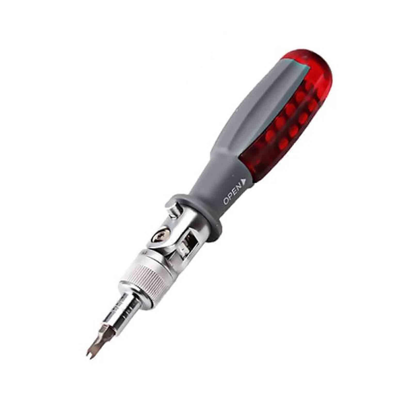 10 In 1 Multi-Angle Ratchet Screwdriver,Universal Pocket Screwdriver Bit Set
