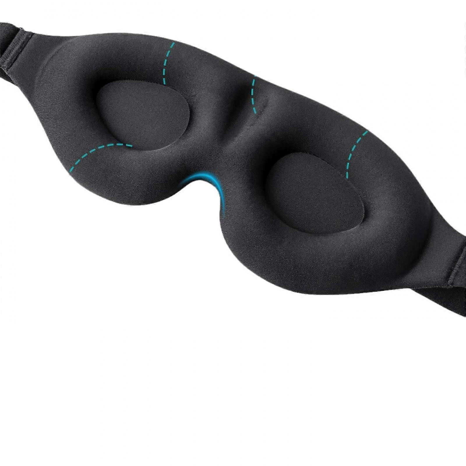 Sleep Mask for Side Sleeper, 100% Light Blocking 3D Sleeping Eye Mask, Soft Breathable Eye Cover for Women Men, Relaxing Zero Pressure Night Blindfold