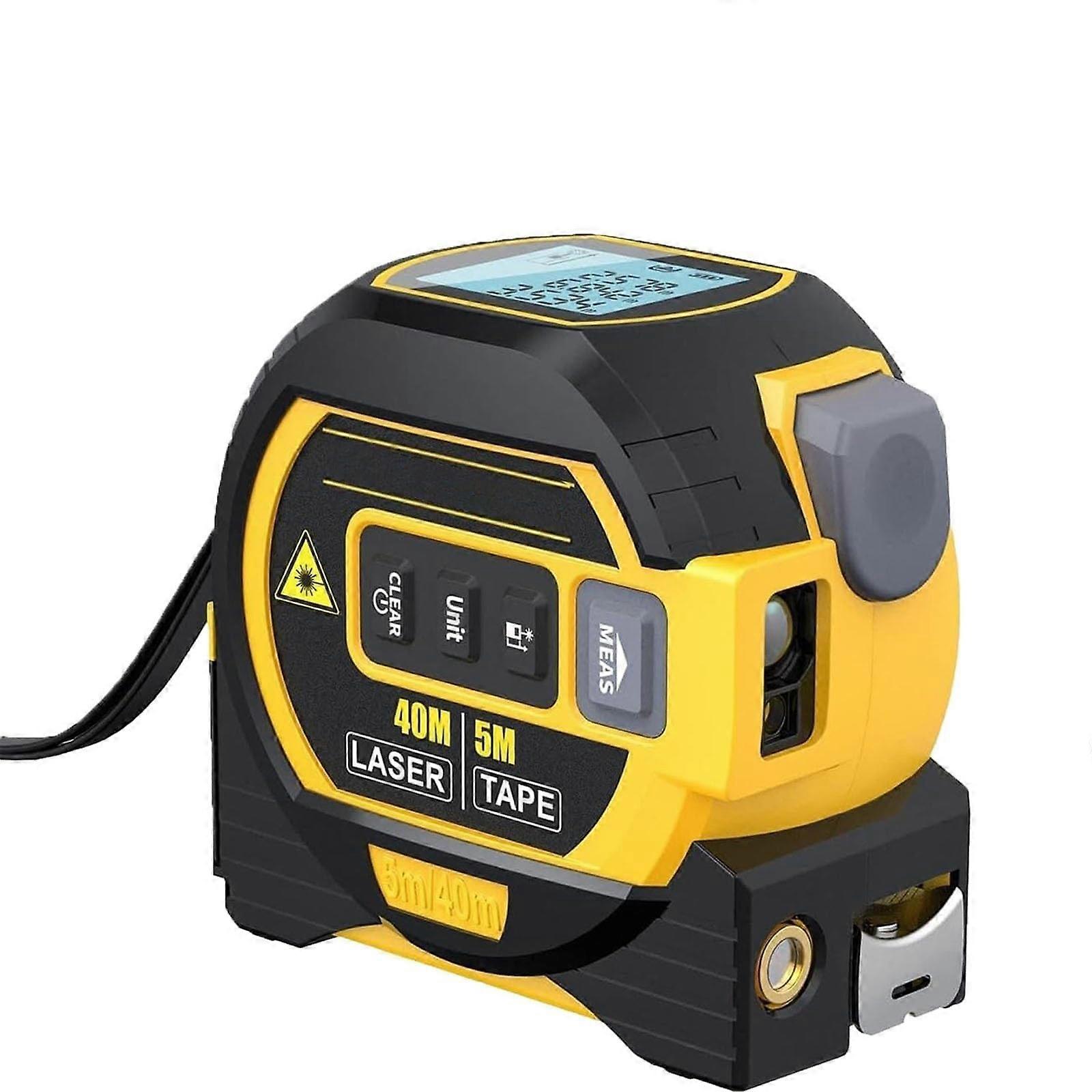 3 in 1 Laser Rangefinder Tape Measure Ruler Infrared 40/60m Range Finder Tools,50% Offer