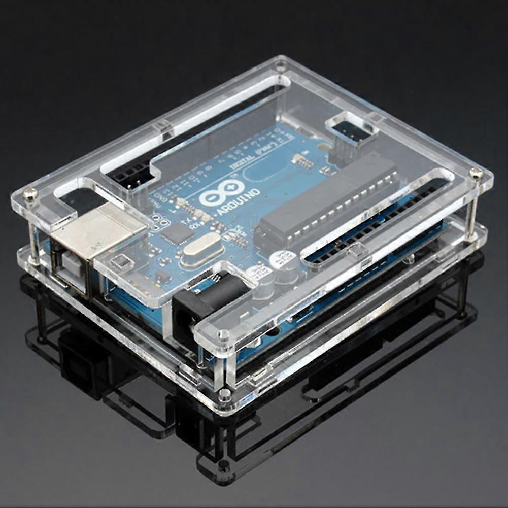 Acrylic Case Cover Transparent Shell Enclosure Computer Box for Arduino ...