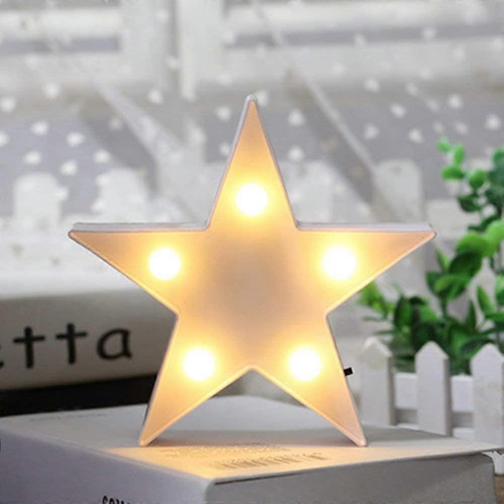 LED Plastic Star Night Light,Nursery Light Wall Decor for Christmas