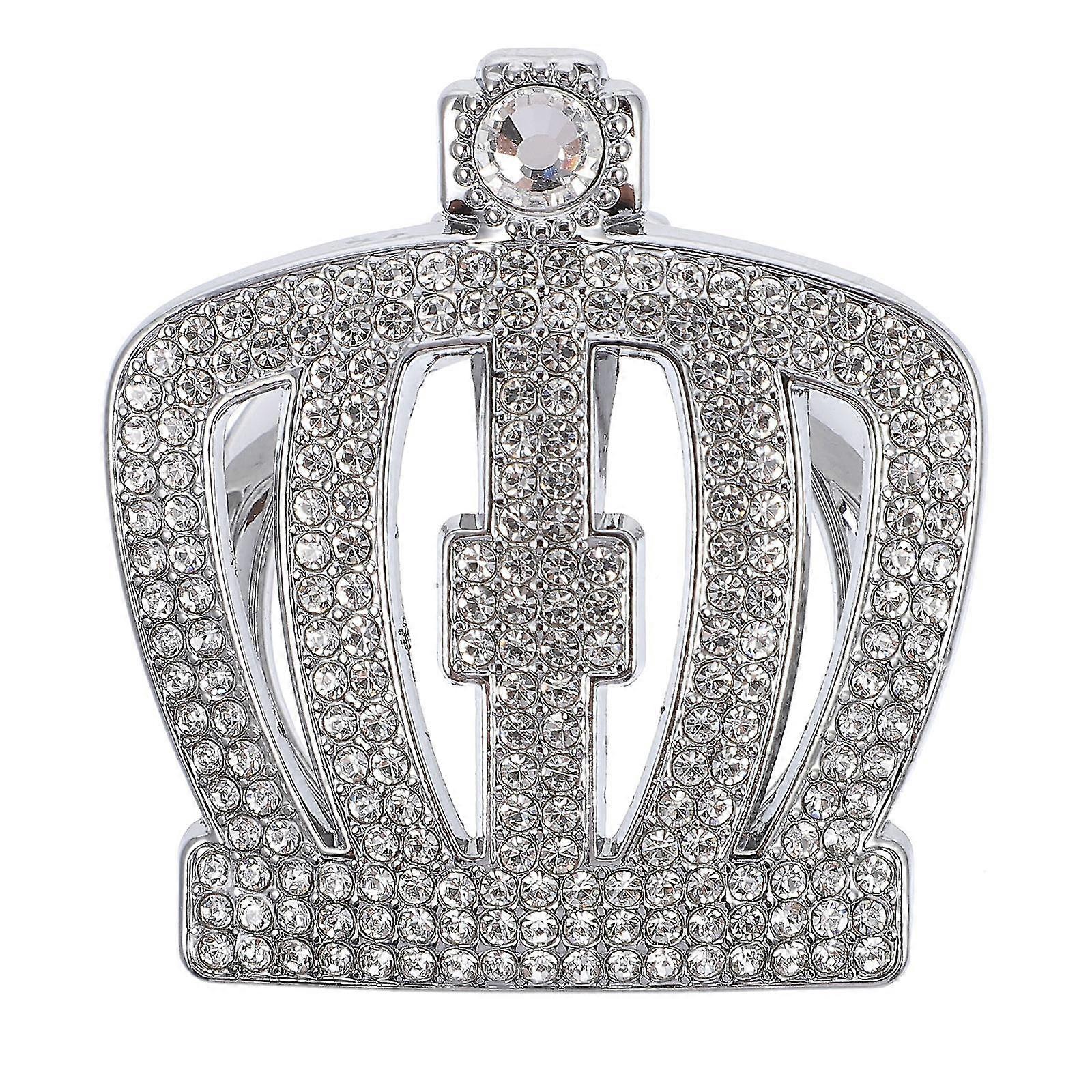 1pc Car Start Stop Button Cover Car Ignition Start Stop Button Decor Crown Shape Decor For Car