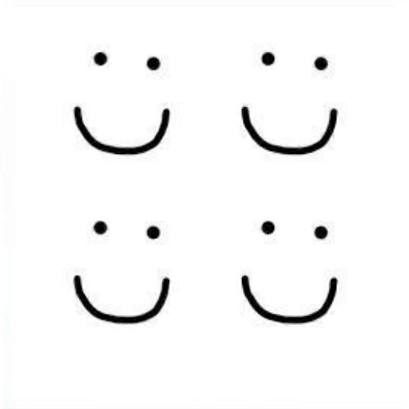 JUNGE * ملصق وشم إصبع مبتسم مقاوم للماء - قابل للإزالة ومؤقت