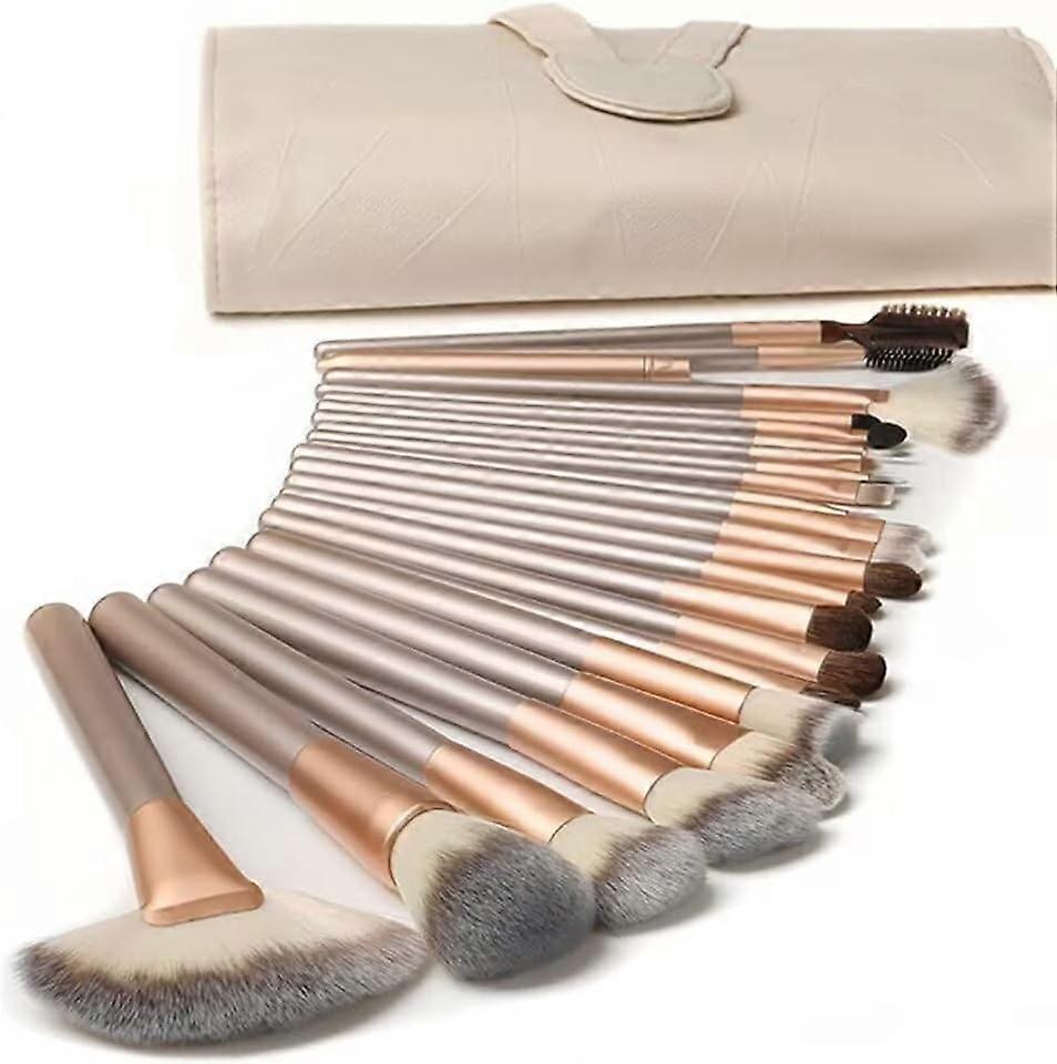 Makeup BrushesMakeup Brushes Sets Professional 18 Pcs Make up Brushes Premium Synthetic Foundation Brushes with PU Leather Bag