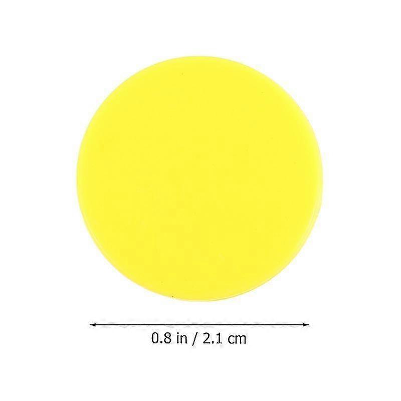 100pcs Round Counting Chips Numbers Teaching Chips Plastic Kids Learning Toys