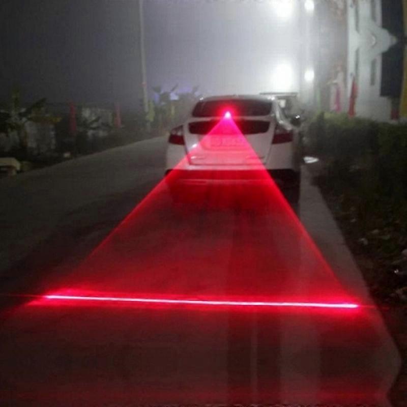 Auto LED car light Laser Fog Vehicle Anti-Collision Tail Brake Warning Lamp Cool Anti-Collision End Rear Tail Fog