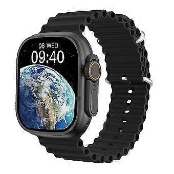 Ultra 9 Uhr Männer Gps Nfc Sport 2,2 Zoll HD Bildschirm Ip68 Wasserdichte Bluetooth Anruf Smartwatch Mit Assistenz Schwarz
