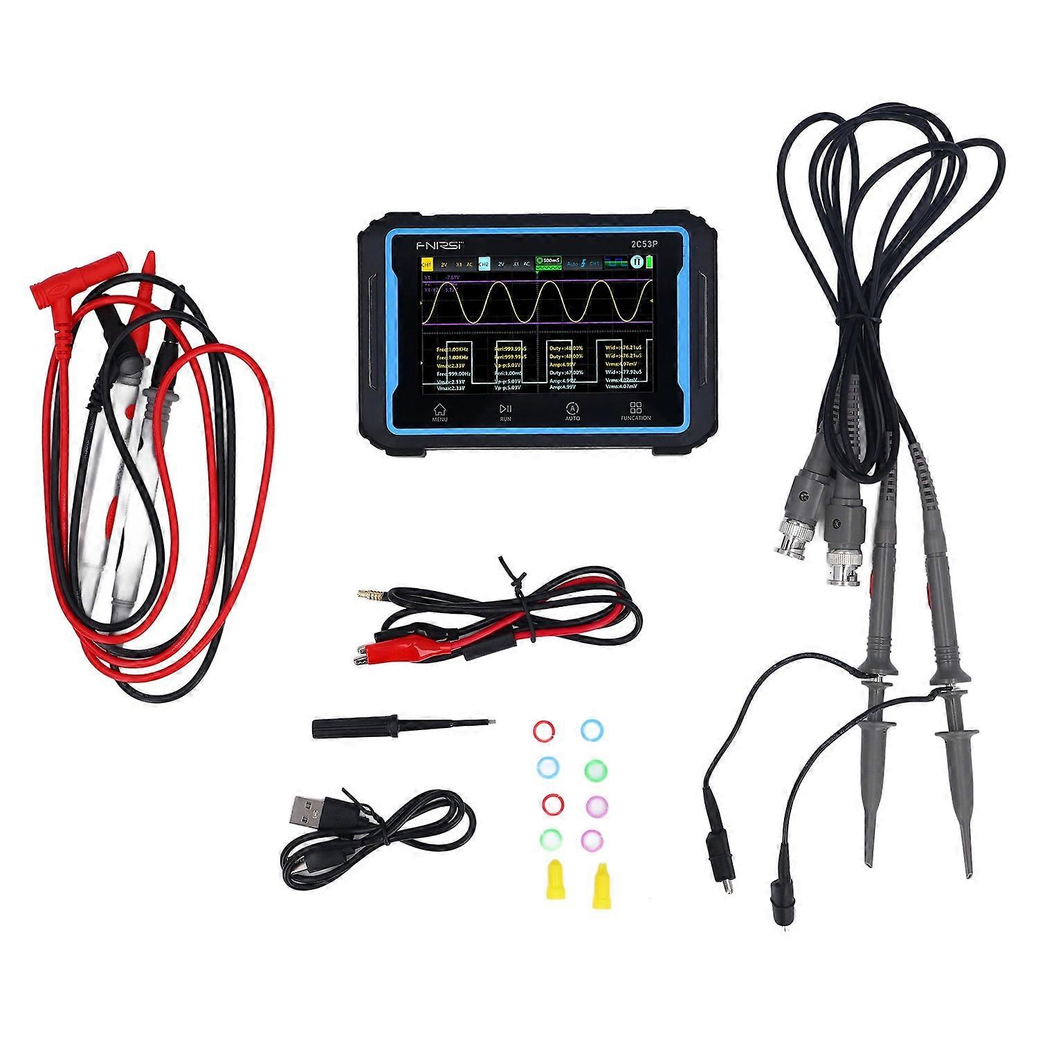 3 in 1 Handheld Oscilloscope Multimeter 50MHz 250Ms/s 19999 Counts Oscilloscope Multimeter Signal Ge