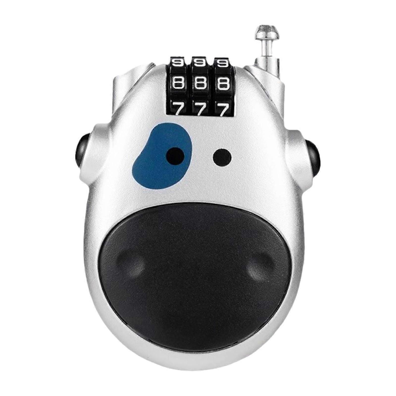 Snowboard Cable Lock Length 83 cm 3 Dial Lock for Road Bike Riding Snowboard Gray