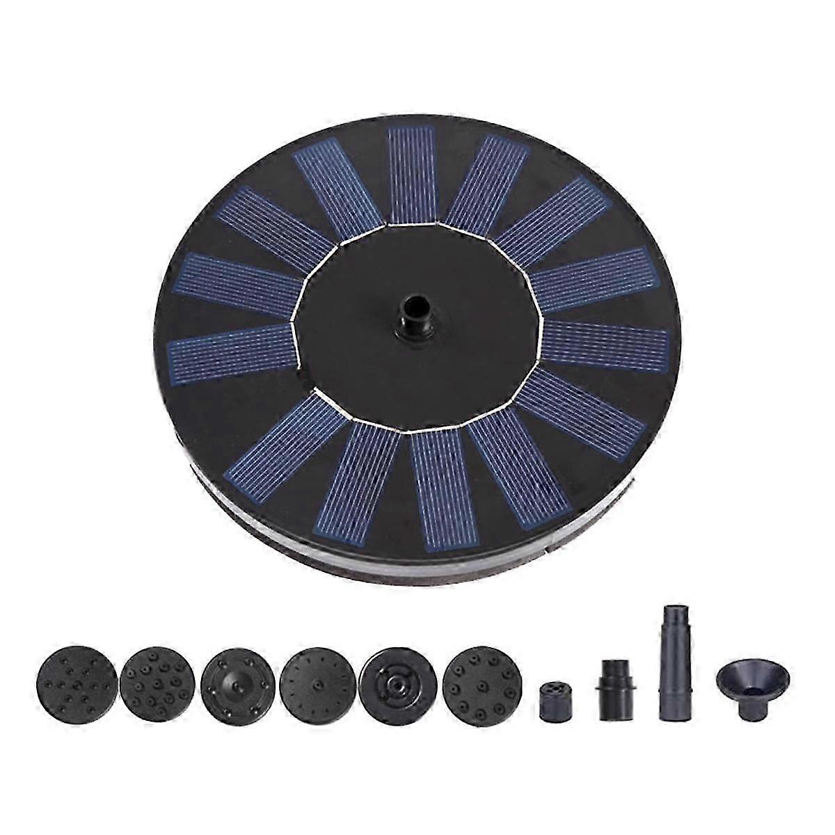 مضخة نافورة شمسية ، مضخة نافورة شمسية عائمة محمولة قائمة بذاتها للحدائق والبرك وحمامات السباحة والهواء الطلق