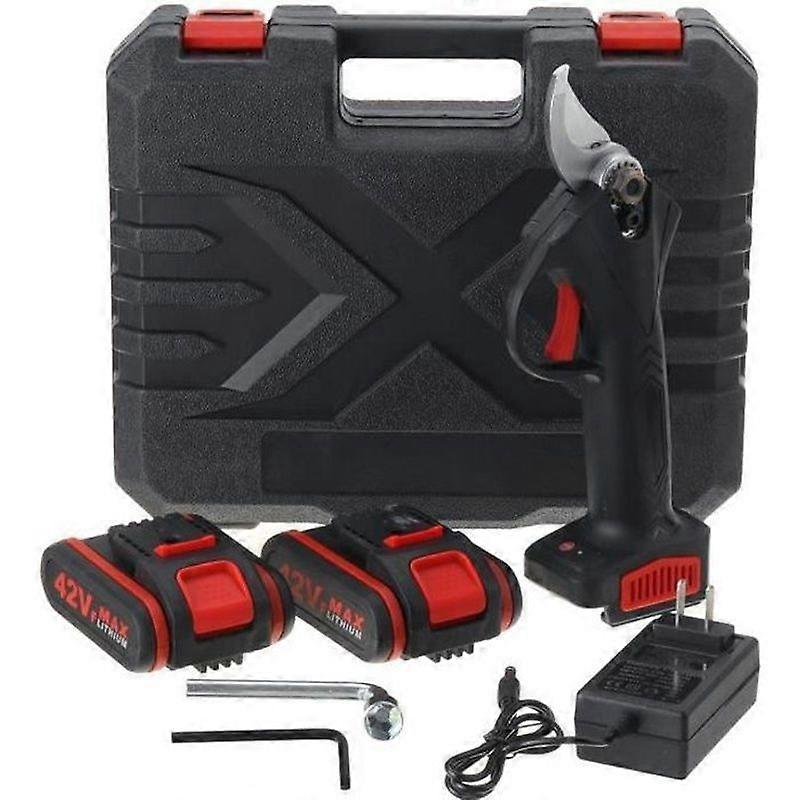 30mm Rechargeable Electric Pruning Shears with 2 Batteries US PLUG