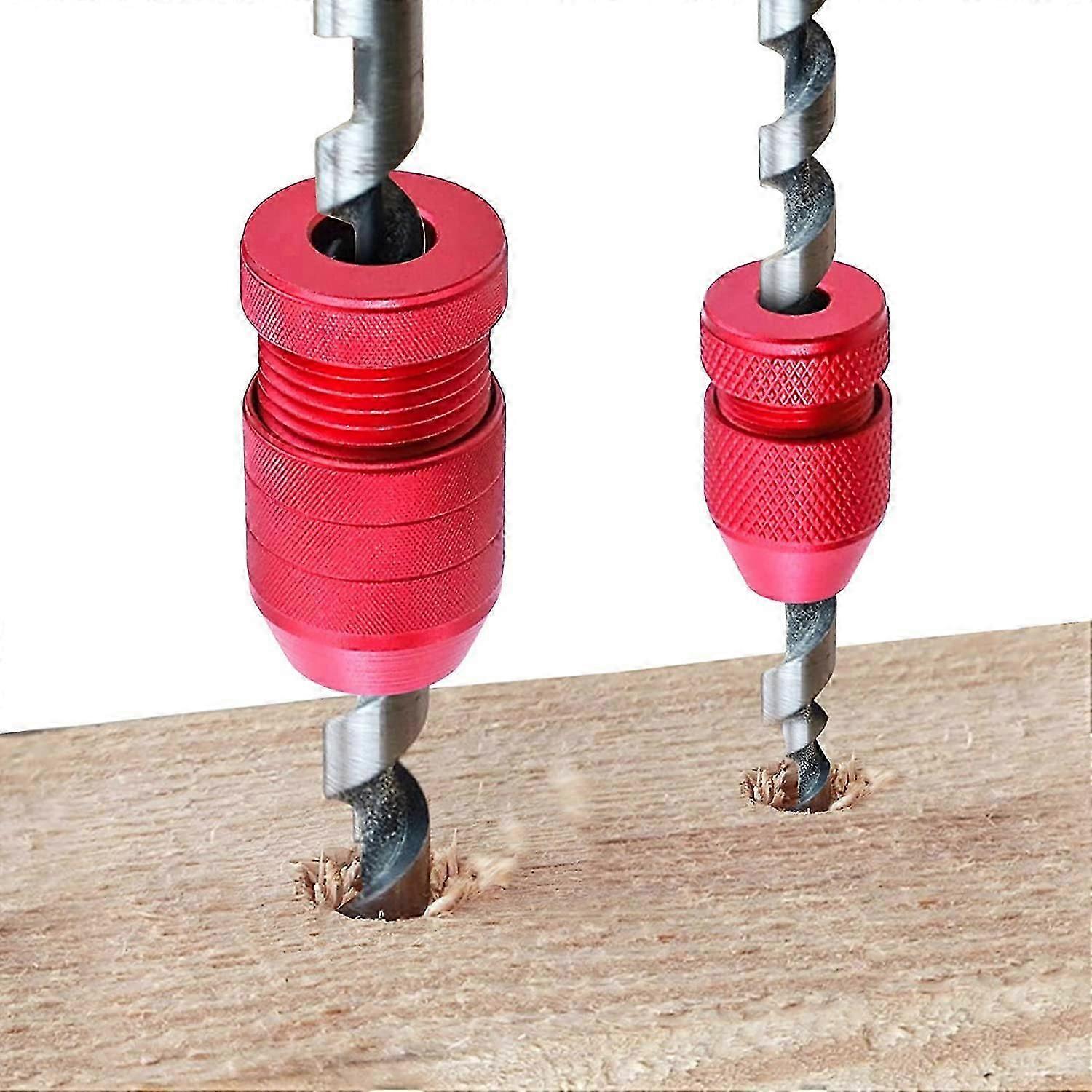 Depth Stop for Drill Bits,Adjustable Drill Stop Applicable Drill Size Range 5/64"-3/16",15/64"-7/16",2 Pcs