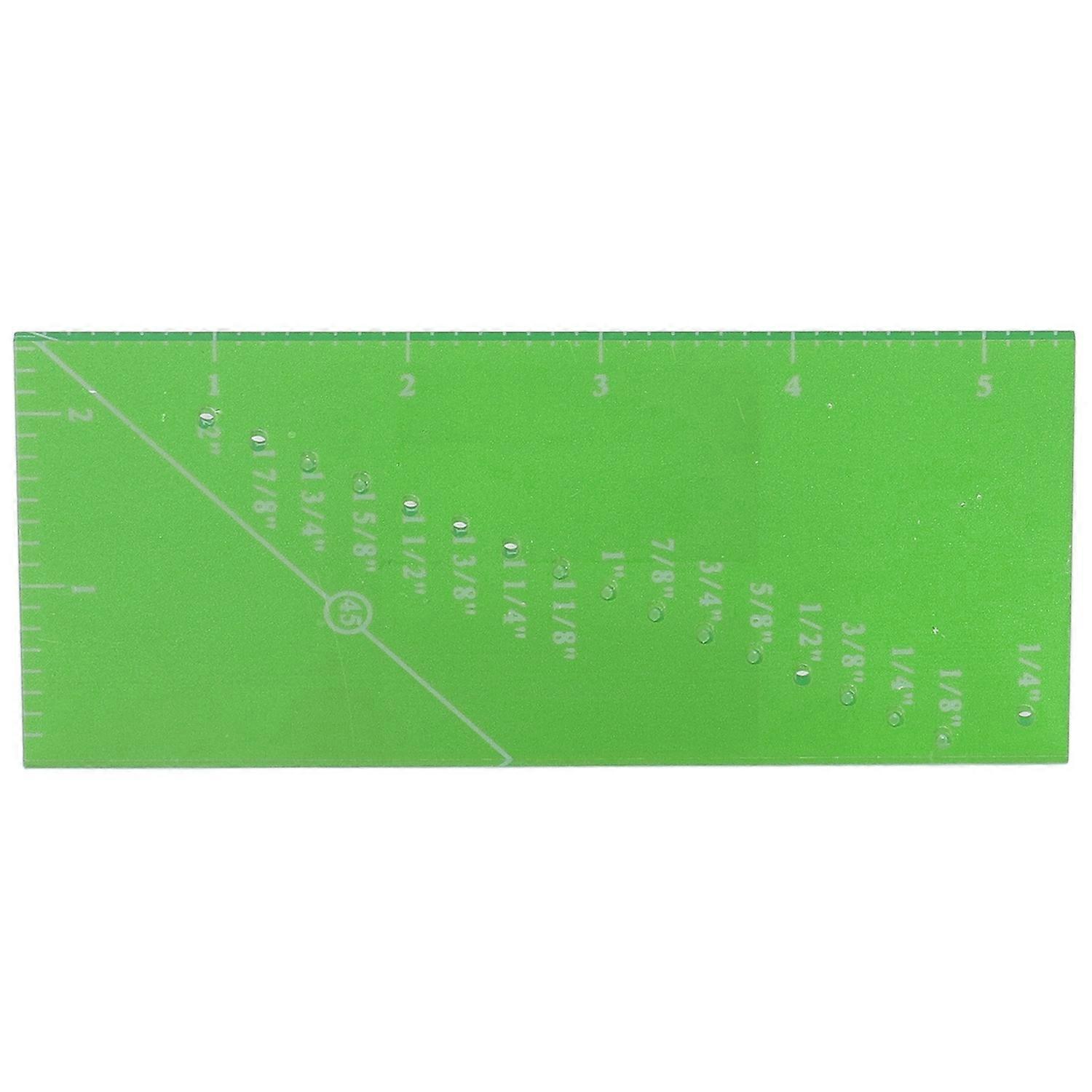 Sewing Ruler Green Convenient Practical Compact Portable Clear Transparent Saving Time Quilting Acce