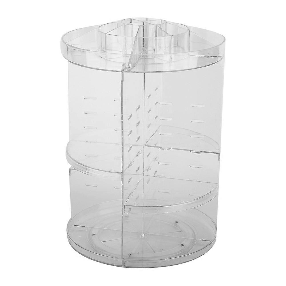 Transparent Acrylic Makeup Organizer 360 Degree Rotating MultiFunction Costemics Display Rack