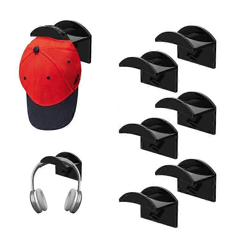 Premium Hat Hooks Double-sided Wall-mounted Space Saving Adhesive Hat Rack Hangers Storage Organizer