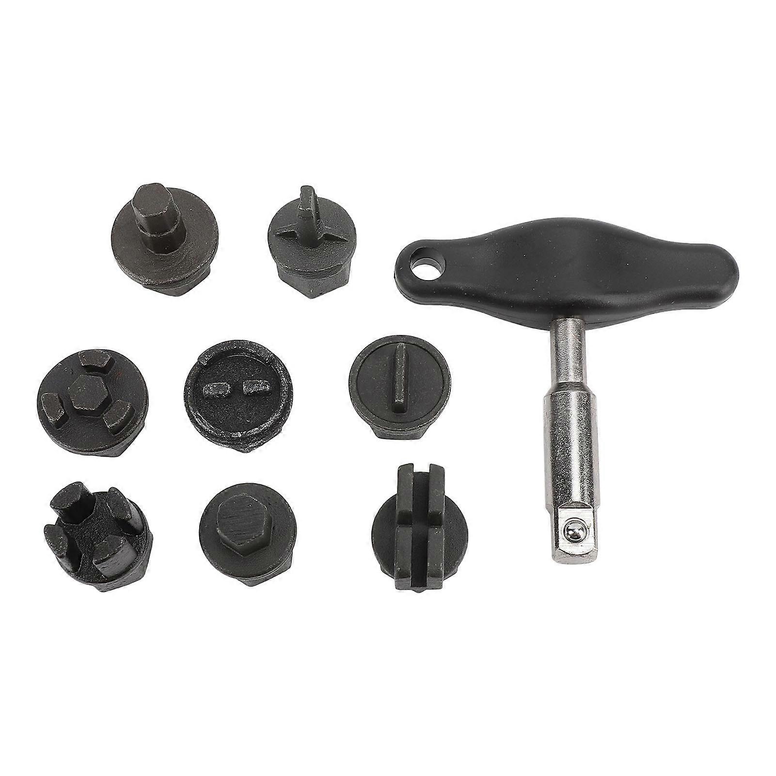 9Pcs Oil Pan Drain Plug Repair Kit: Versatile Tool Set for Plastic Pans