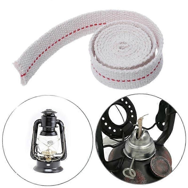 1m Solid Cotton Flat Wick Rolls for Kerosene Burner, Stove, Lamp, Oil and Lamp DIY Accessory