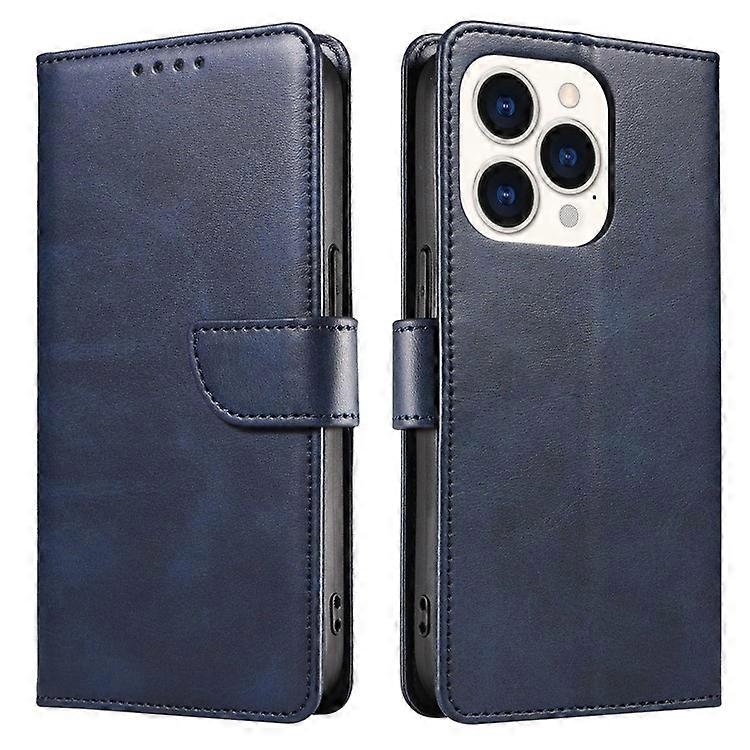 Compatible For iPhone 16 Pro Max Case Leather Stand Phone Shell with Magnetic Closure