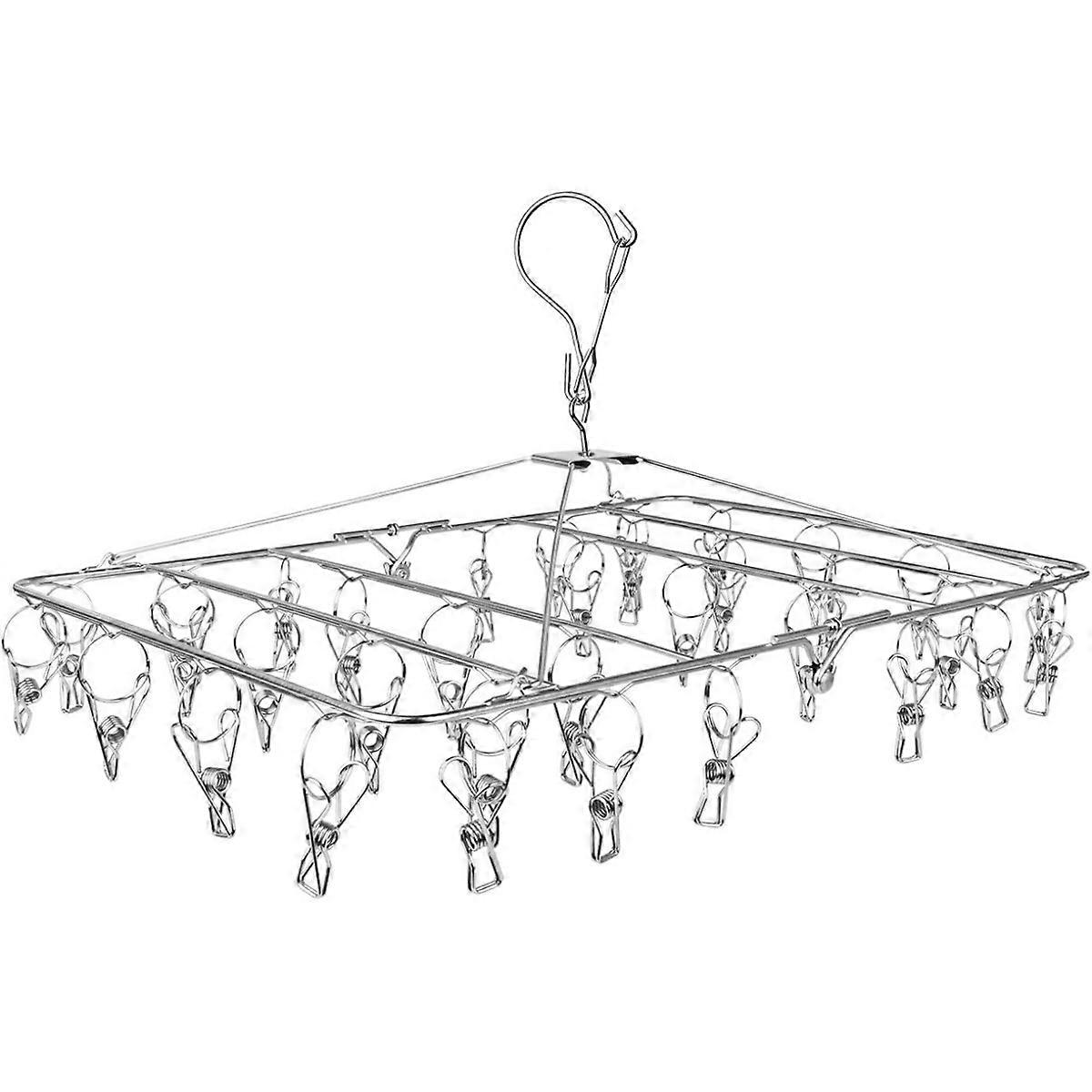 Tendedero de ropa con 52 clips para calcetines y ropa interior