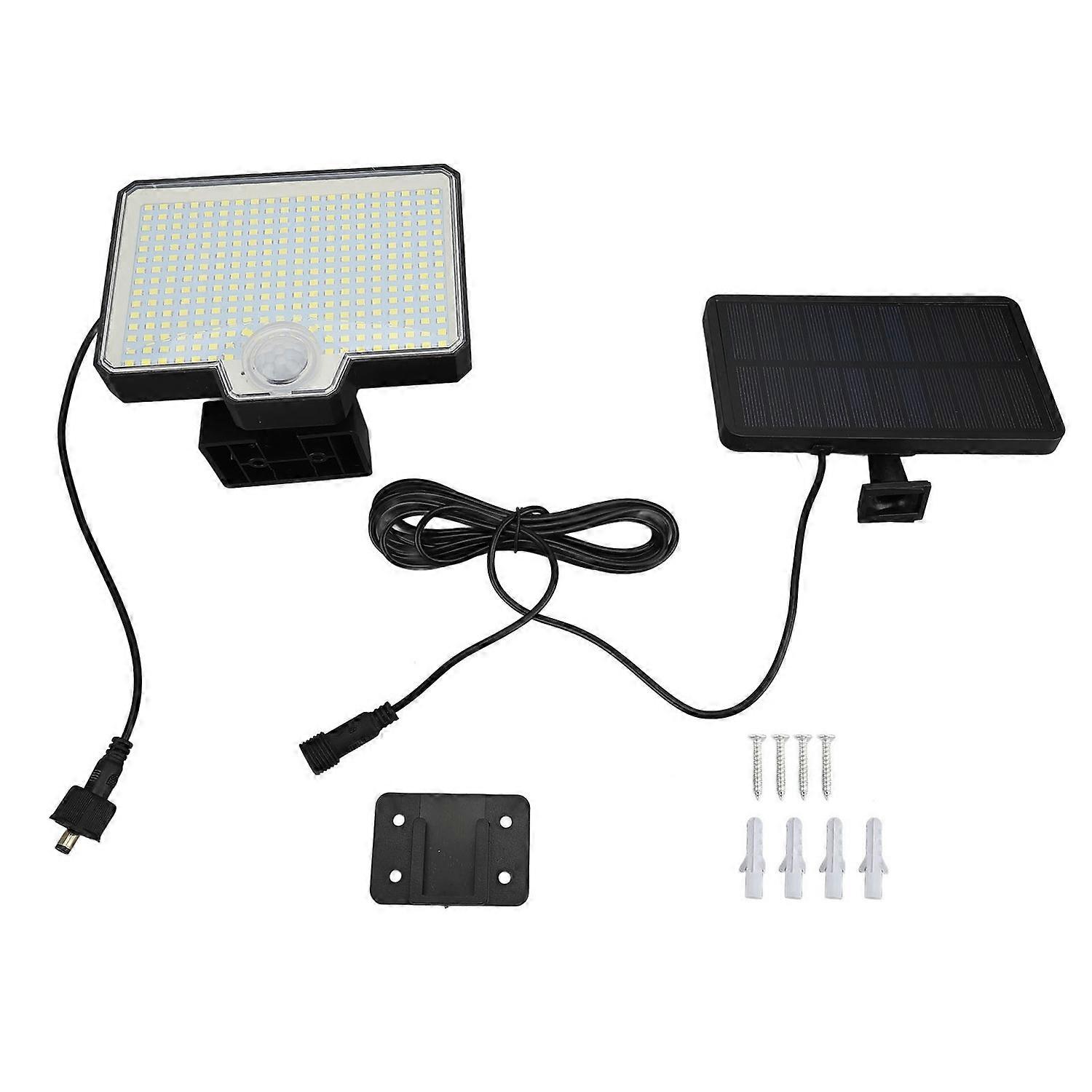 LED Solar Light 294led Motion Sensor Wall Light IP65 Waterproof 1800mah Battery for Indoor and Outdo