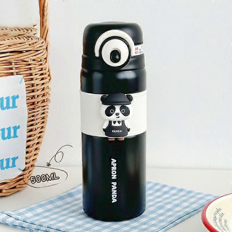 17oz/500Ml Stainless Steel Vacuum Insulated Water Bottle,Leakproof,BPA Free-Black