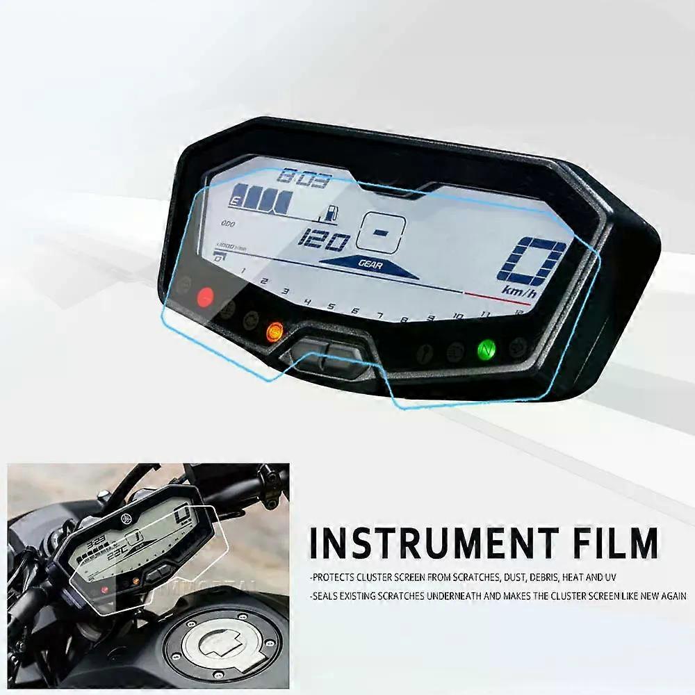 Applies toMotorcycle Accessories Scratch Cluster Screen Dashboard Protection Instrument Film For Yamaha MT07 MT 07 MT-07 FZ07 FZ 07 FZ-07