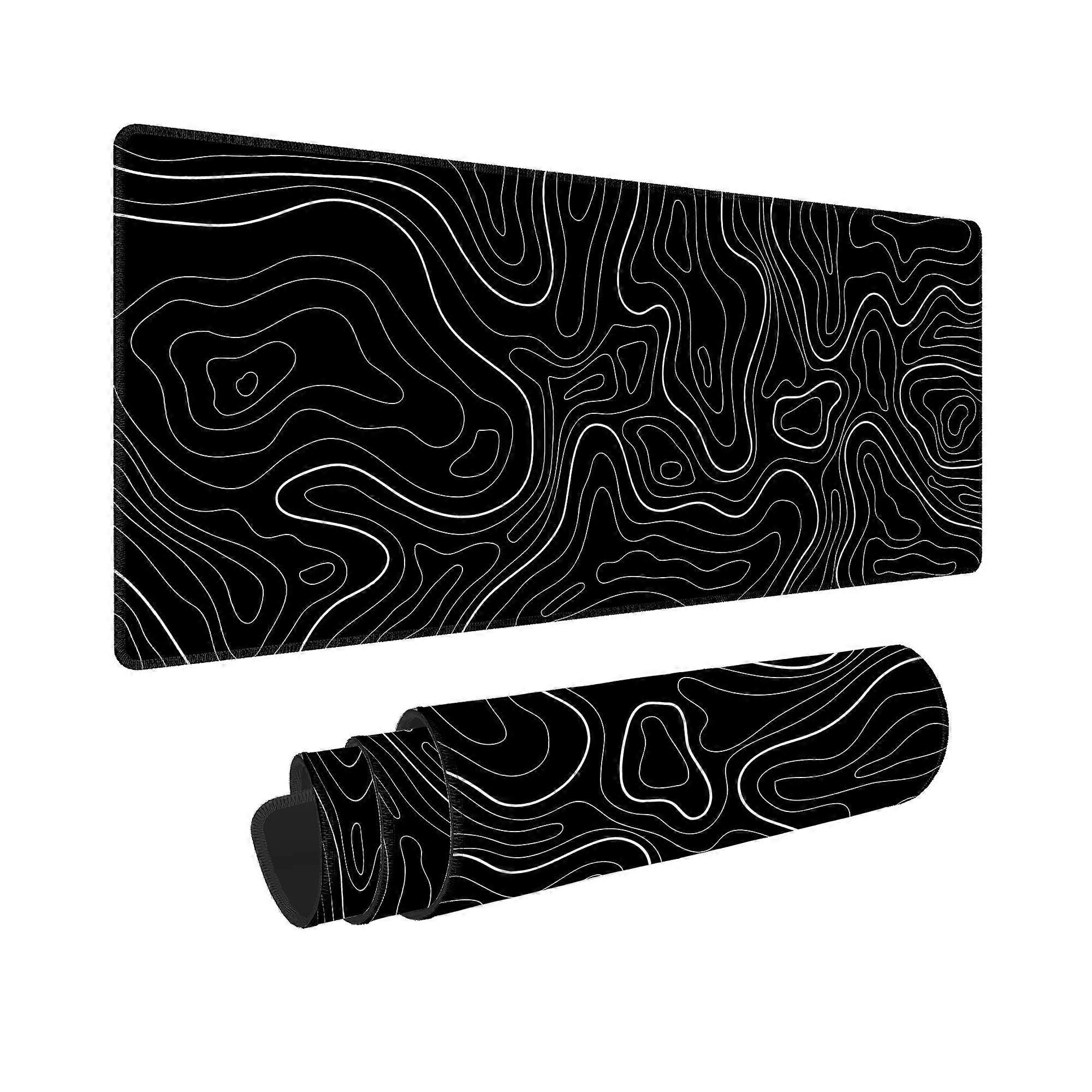 Large Extended XL Cool Minimalist Gaming Mouse Pad 31.5 x 11.8 Inches for Desk, Smooth Surface, Non-Slip Base