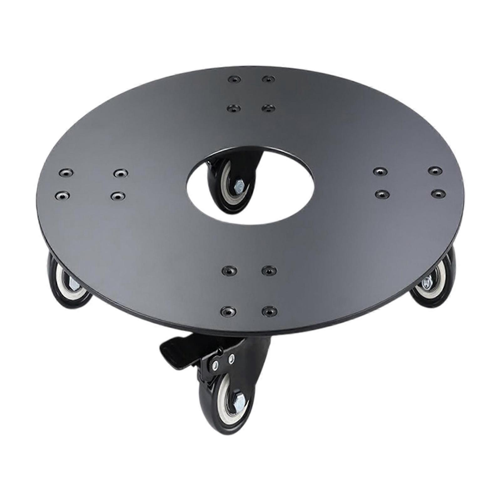 Bozulmayan Tekerlekler ile Siyah Bitki Arabası, Güçlü 12 14 16 İnç Alüminyum Alaşımlı 500lbs 16 inç'e Kadar Büyük Tencereler için Stand