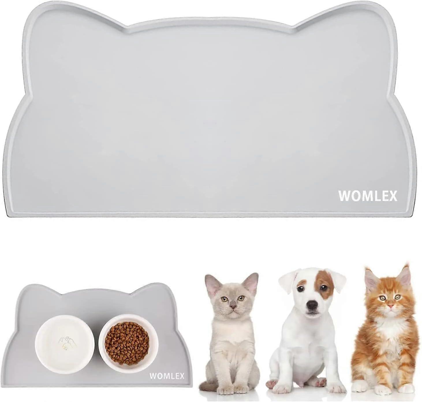 1 pièce-Mat-Set de table tête de chat [gris]-Commande minimum 2 pièces