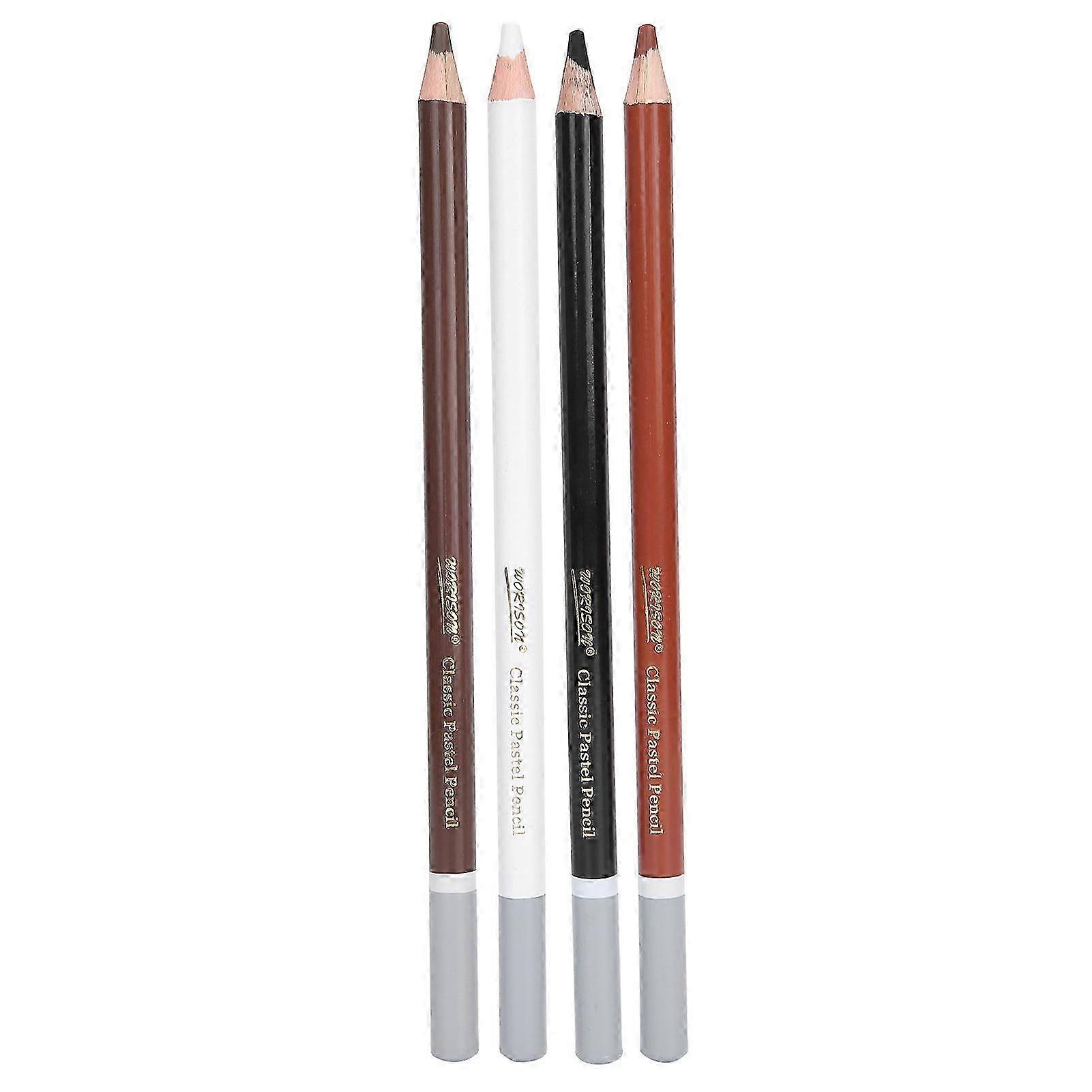 4PCS Charcoal Pencils Drawing Set Colour Pencils for Sketching Shading Beginners Artists Use
