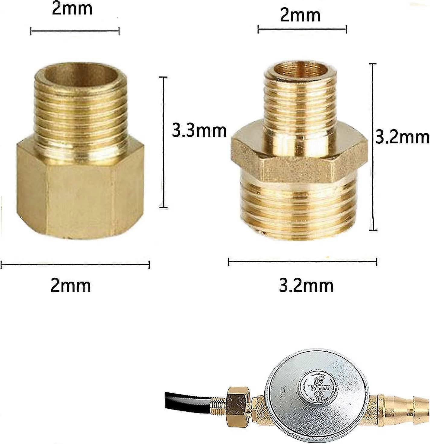 Gasflaschenadapter Auf Druckluft – C-Type Schnell Produktbild-Vorschau 3
